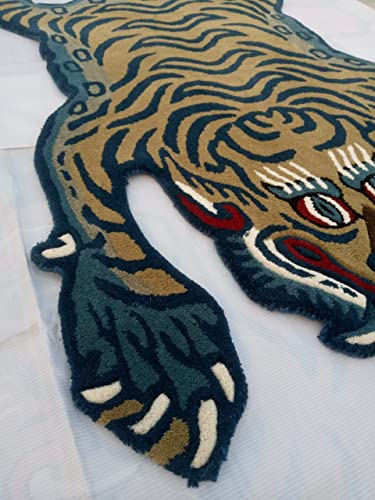 Aftab Rugs Tiger Printed Rug/Mat ,Faux Tiger Non-Slip Bathroom Door Mat Area Rug For Small Home Decor Animal Printed Rug Carpet Suit For Kids Room (2X3 Feet (24 X 36 Inches)) #TOP3
