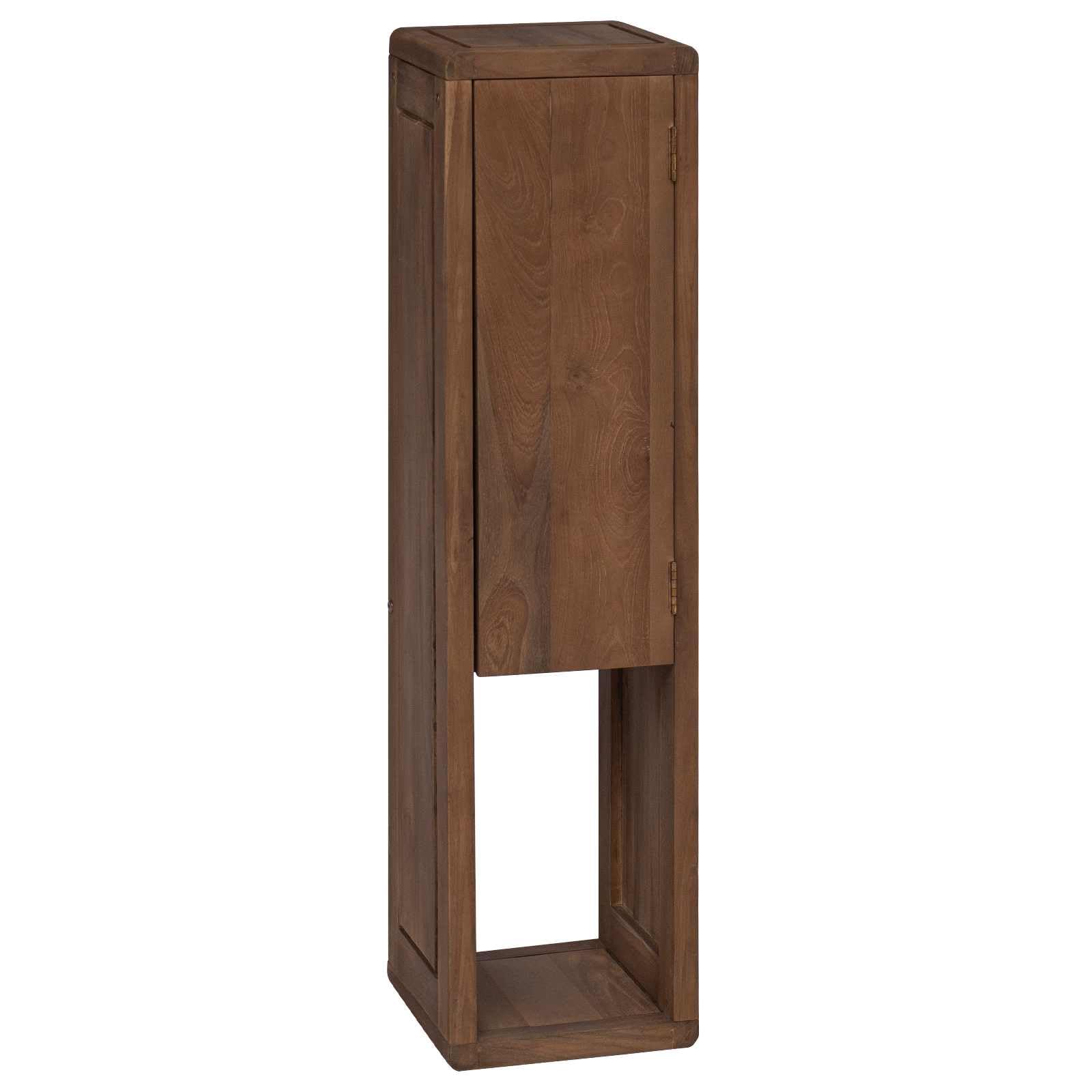 Estantería lateral para cuarto de baño, 25 x 25 x 100 cm, madera