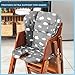 Todays Kids Baby High Chair Cover Pad - Cushion for Wooden high Chairs, High Chair Cover Replacement, Machine Washable & Easy to Install, Clouds Pattern