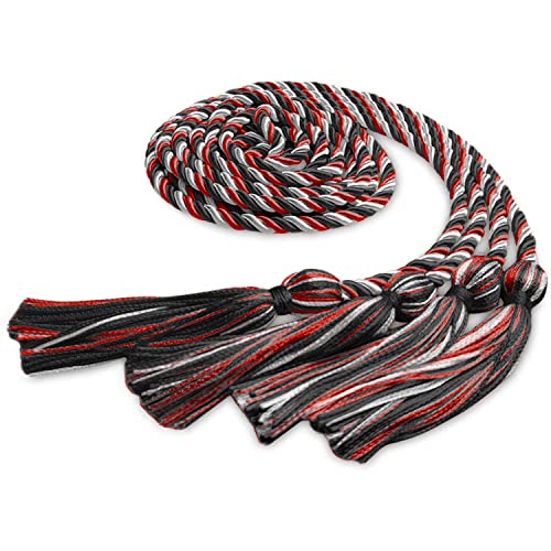 Image of Endea Graduation Double Honor Cord Three-Color (Black /Red /White)