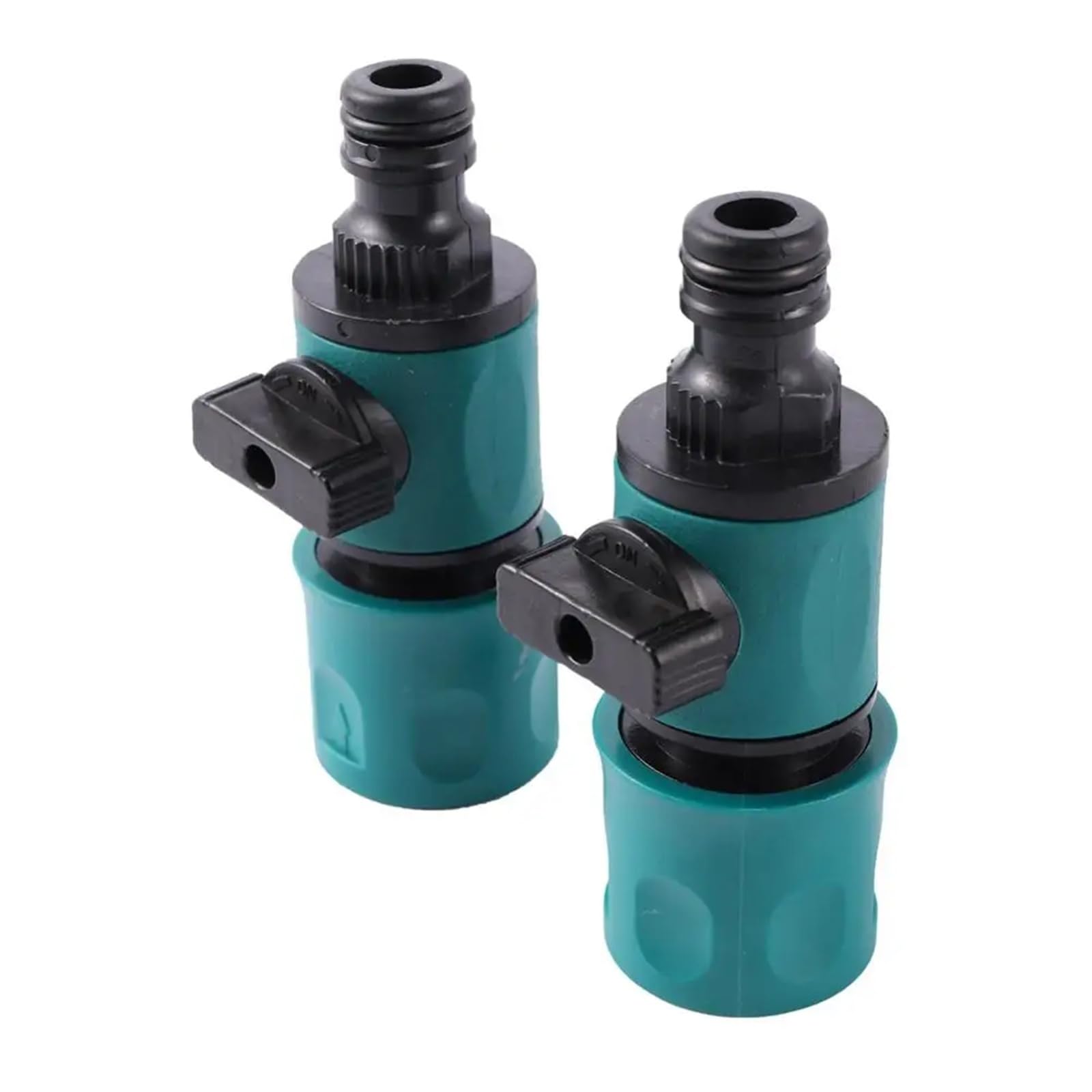 Conector de manguera de 16 mm con llave de paso para tubería de goteo PE