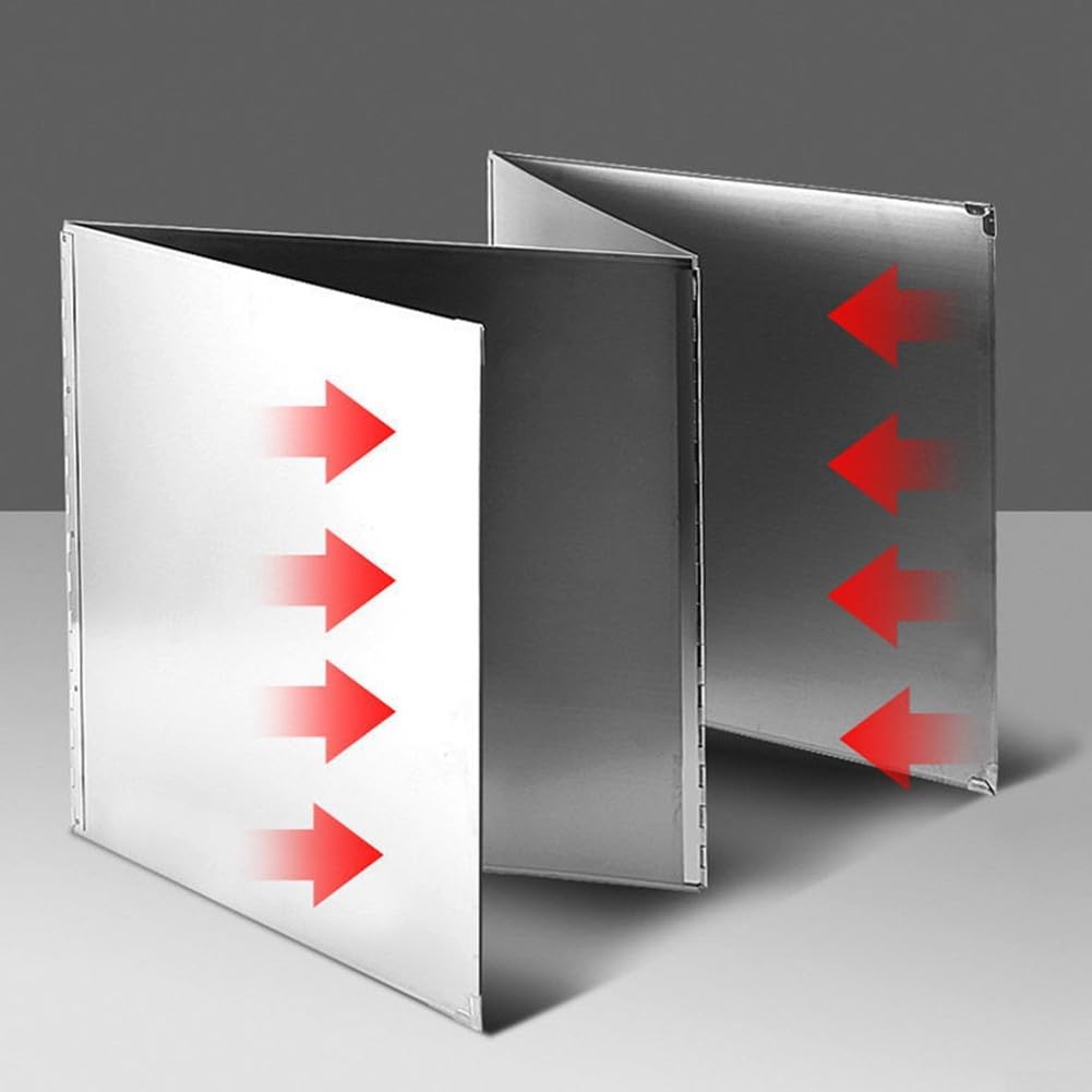 Splatter Guard Foldable Stainless Steel Oil Splatter Screens For Frying, Oil Splash Insulation Board With Heat Resistant Protection For Gas Stove Cooking Splatter Baffle Stove Heat Board For Cooking