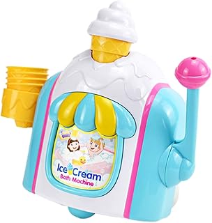 TOYANDONA 1 Conjunto De Máquina De Bolhas De Sorvete Brinquedos De Banho Para Crianças De 4 A 8 Anos Brinquedos De Banho Para Meninas Varinhas De Bolhas Brinquedos De Banho Pequenos