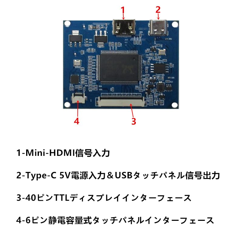 Amazon.co.jp: 8インチ1024 x 768 4：3 IPS汎用ポータブルDIY液晶