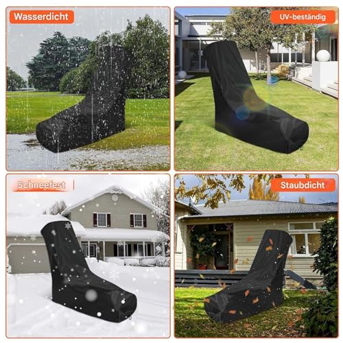Housse de tondeuse à gazon imperméable bâche tracteur jardin - 5