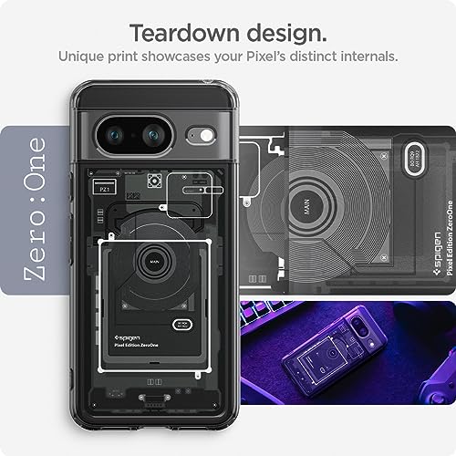 Image of Spigen for Pixel 8 Case, Ultra Hybrid [Anti-Yellowing] [Compatible with MagSafe] - Zero One