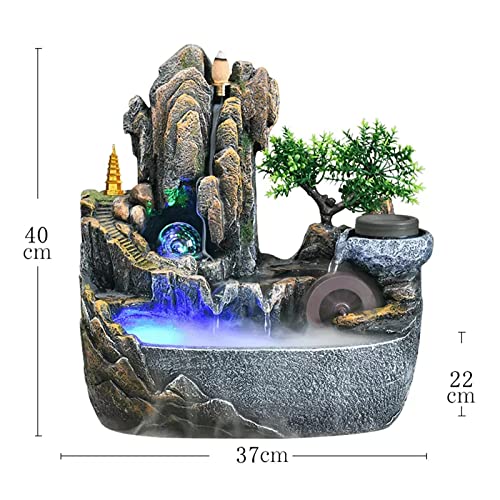 Cascada interior de rocalla para crear un espacio Zen en el dormitorio 3