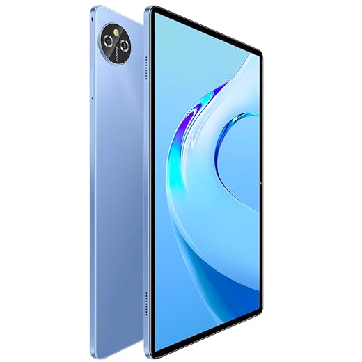 Xixaomiro Tablet 10,1 Tela, 12GB RAM + 512GB ROM, 13MP+32MP Câmera, 8800mAh Bateria, Armazenamento Expansível 1 TB, Função SIM, GPS, WiFi, Android 13 Tablet (Azul)