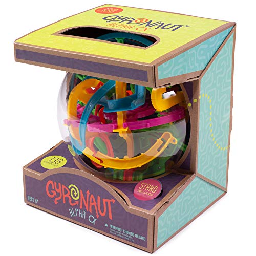 Gyronaut Obstacle 3D Puzzle Ball & Display Stand|Beginners 138 Tangled & Twisted Interactive Maze Obstacles| Alpha #TOP5