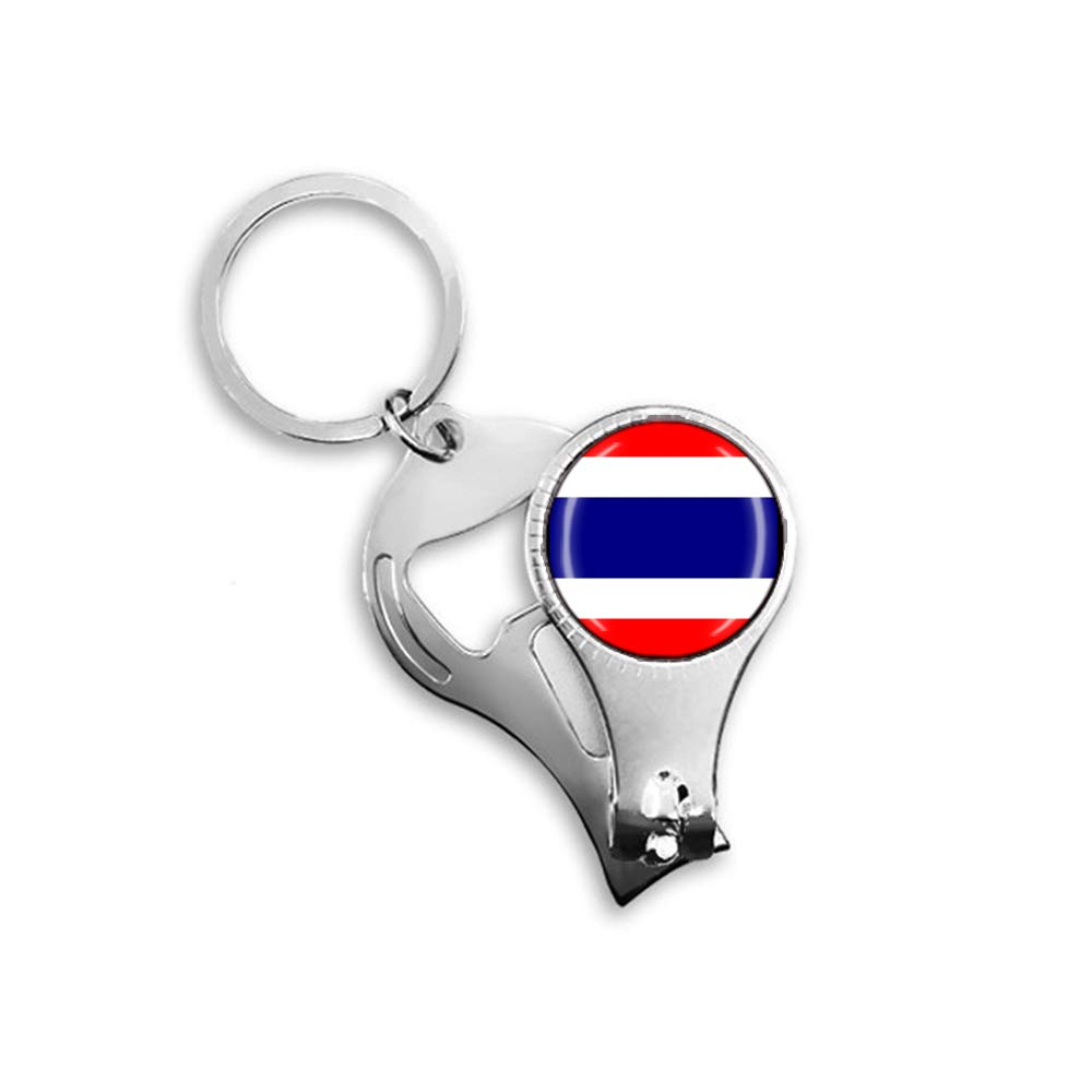 National Flag Thailand Souvenir Gift Multifunctional Keychain Bottle Opener Nail Clippers Backpack Pendant