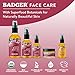 Badger Rose Body Oil, 100% Organic Rose Scented Body Oil, All Natural Body Moisturizer, Organic Jojoba & Rose Oils Soothe Dry Skin, 4 fl oz Glass Bottle