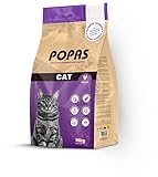 Pienso para Gatos Adultos con Pollo Popas Cat | Alimentación Completa y equilibrada | Alta digestibilidad | Vitaminas Esenciales | 15 Kg