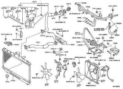 Genuine Toyota Parts - Hose, Water by-Pass, (16282-88380)