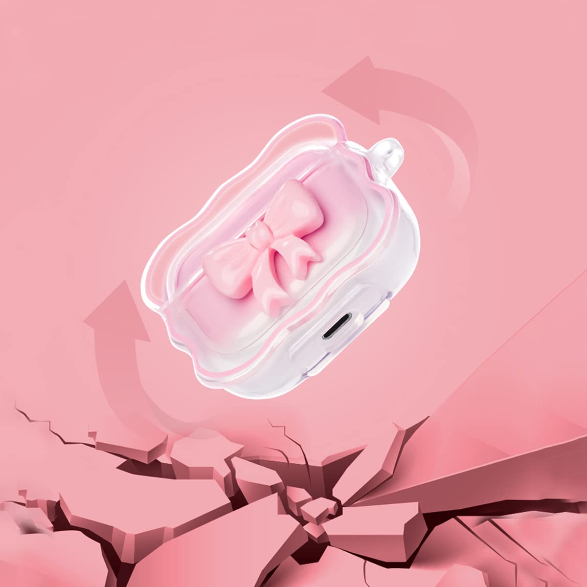 Amazon | Kaislandy キュートなAirPod Proケース キーチェーン