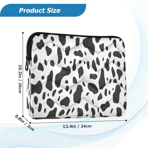 Funda para portátil 13-14 pulgadas con patrón de manchas de vaca miniatura 3