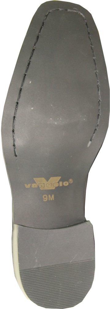 VANGELO Men Tuxedo Shoe TUX-5 Square Toe for Wedding, School Uniform and Formal Event Iron Grey