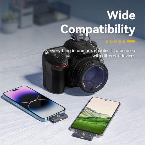 Image of Hollyland Lark M2 Wireless Lavalier Microphone for iPhone /Android /Camera /PC /Laptop with Lightning /USB-C Plug, 48KHz 24Bit, 1000ft Range, Noise Cancel, 40H Battery for Video Recording (Combo Version)