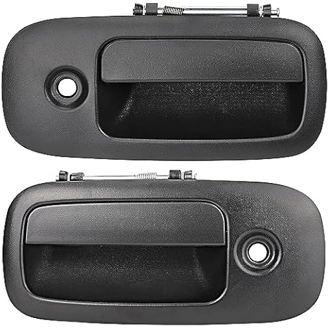 Lcyolada Pair of Exterior Door Handles for 1996-2009 Chevy Express Savana 1500 2500 3500 Van,Front Driver & Passenger Side 79320 79321,Textured Black Cover