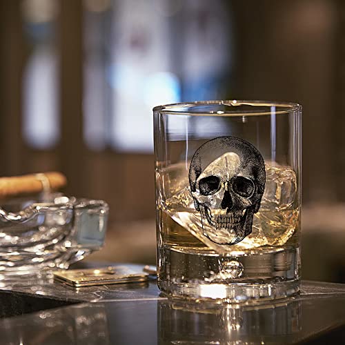 Agmdesign Skeleton Skull Whiskey Glass, Halloween Whiskey Glass, Fathers Day Gift For Men, Husband, Dad, Brother, Best Friend #TOP5