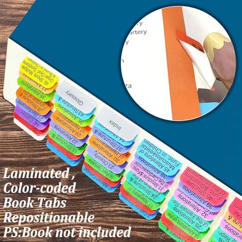 Onglets index physiopathologie McCance Huether 9e édition : 84 repères couleur