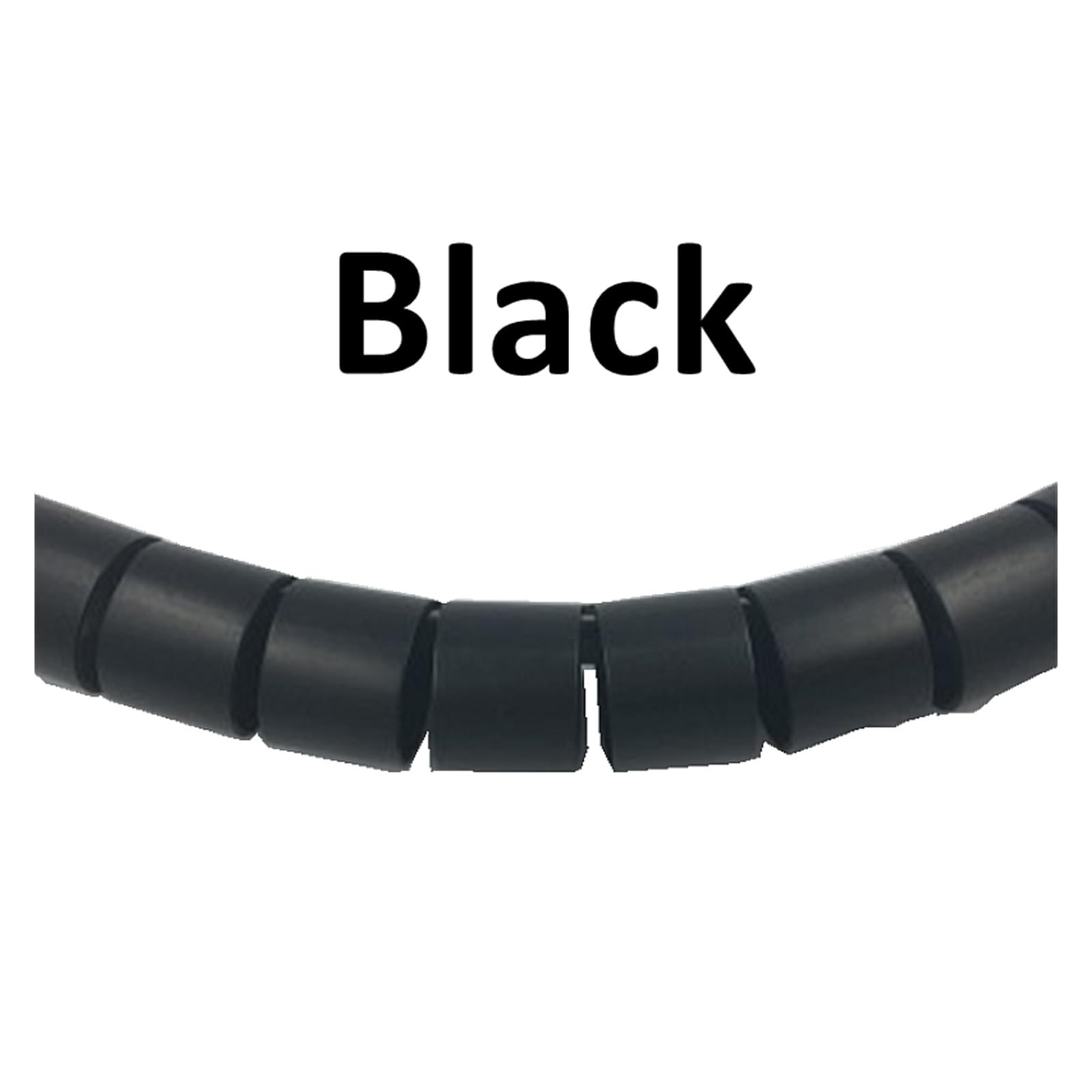 Spiralna osłona na kable. Spiral Cable Protector And Organizer Tube, White And Black, Multiple Sizes(Wit,40 MM 10 METERS)
