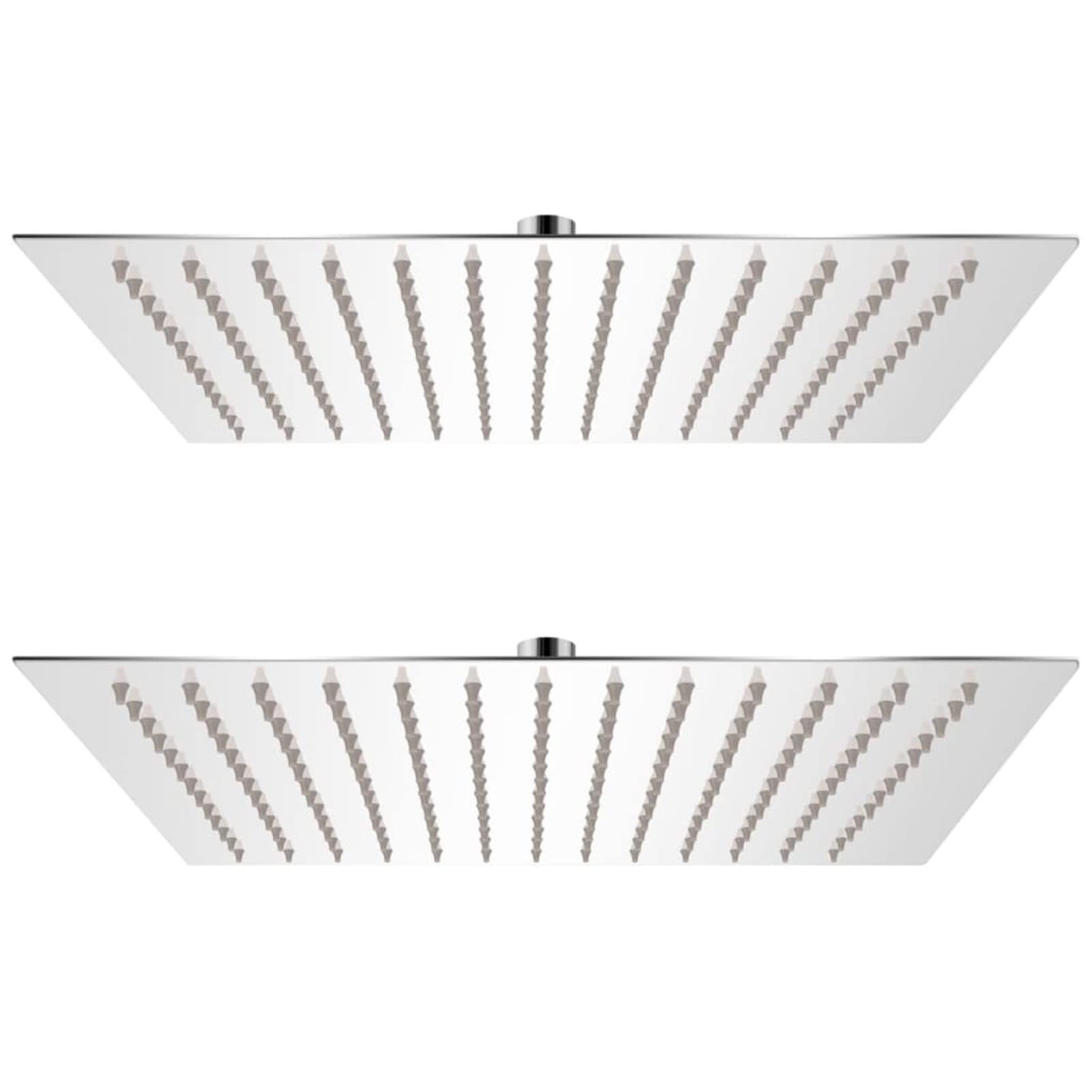 Cabezal de Ducha Efecto Lluvia 2 uds, Rociador Ducha, Ducha Lluvia, Alcachofa Ducha, Duchas De Baño Alcachofa Lluvia, Recambios Columna Ducha, Acero Inoxidable 30x30 cm