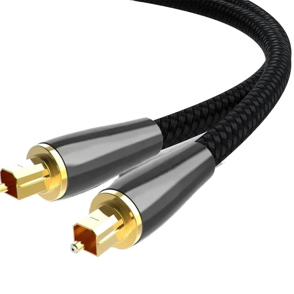 HiFi 5.1 Digital Optical Audio 1m 2m 300cm 10m SPDIF Coaxial Cable for TV Blu-ray Player Amplifier Fiber Cable(5m)