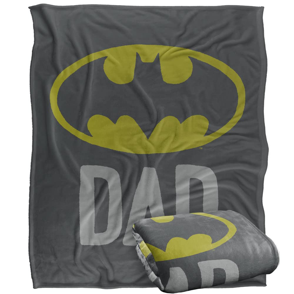 BATMAN Blanket, 152 x 127 cm Dad Silky Touch Super Soft Throw Blanket
