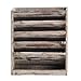 MyGift 6 Tier Rustic Torched Wood Wall Mounted File Organizer, Office Desk Paper Document Folder Storage Shelf, Hanging Mail Letter Holder and Magazine Rack