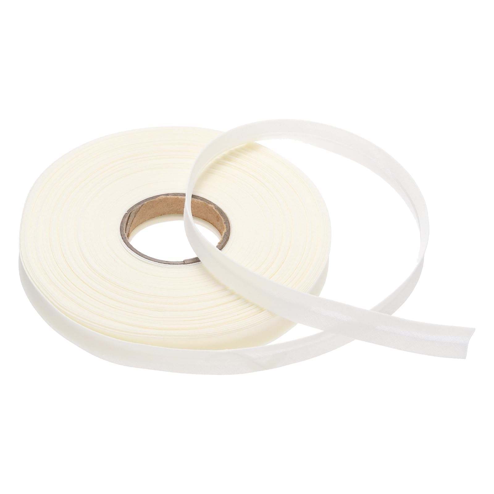 TOP-VIGOR 25 Yards Single Fold Bias Tape 1/2 Inch Bias Binding Tape Continuous Bulk for Sewing, Seaming, Piping, Quilting - Poly-Cotton Beige