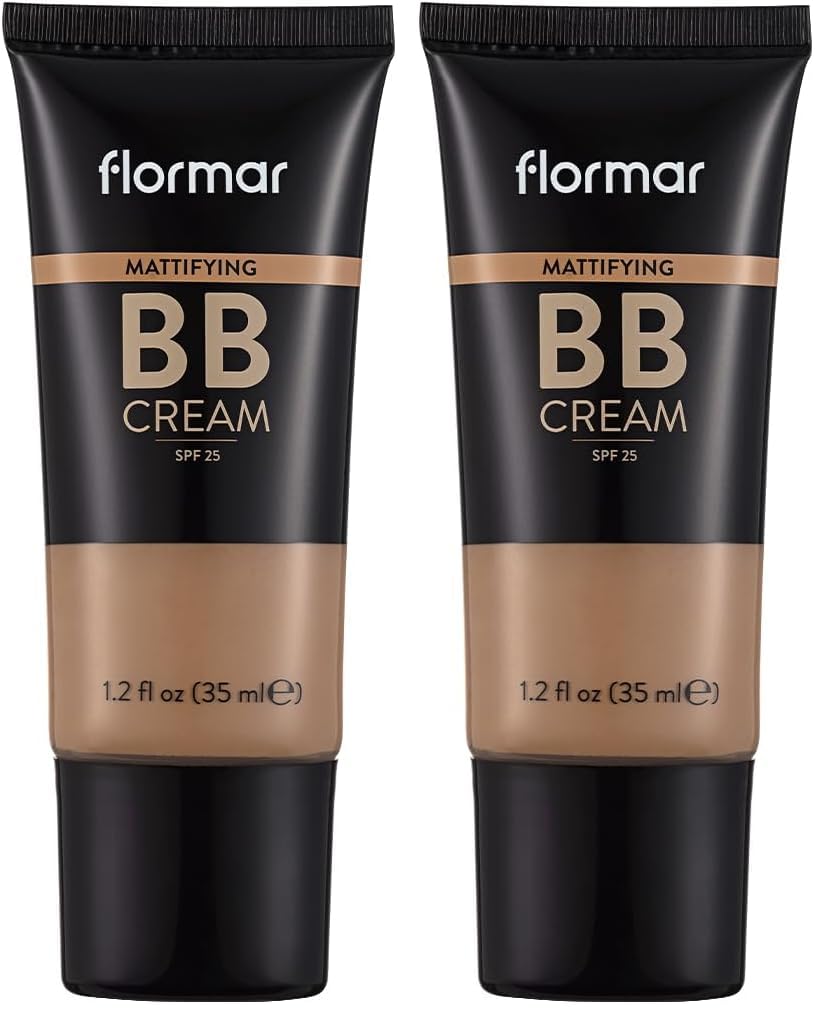 Yağlı & Karma Ciltlere Özel Parlama Önlemeye Yardımcı SPF25 Mat Bitişli BB Krem (2 paketi)