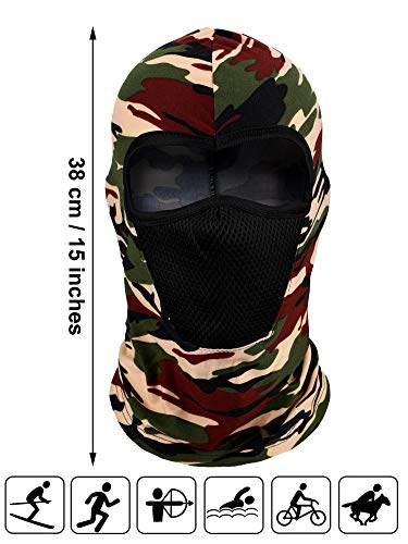 9 Pieces Summer Balaclava Face Cover Breathable Sun Dust Protection Neck Gaiter Scarf Full Face Cover For Outdoor Activities #TOP3