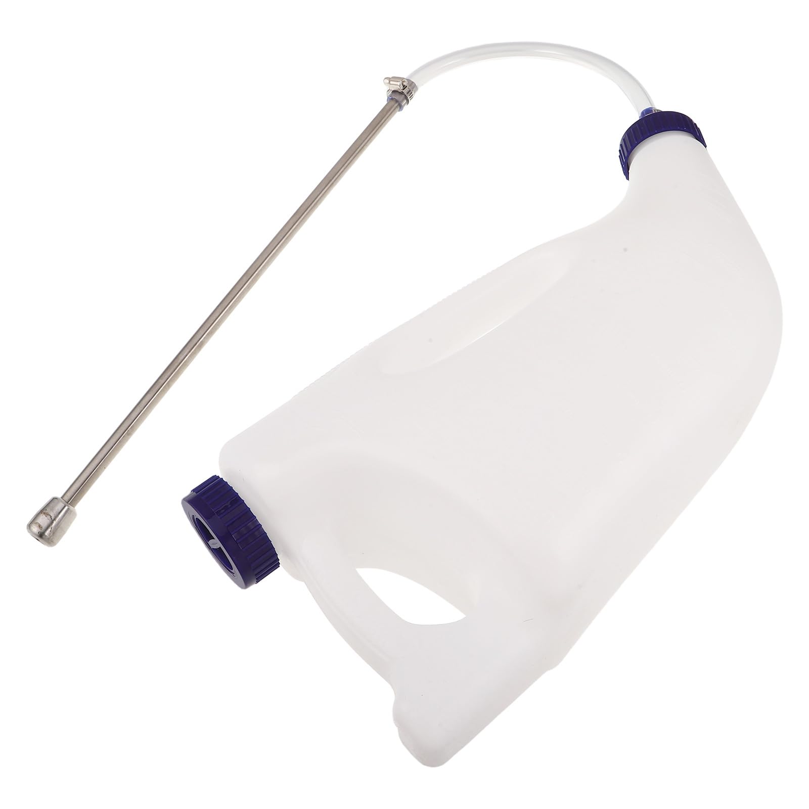 Gatuida Biberon pour veaux : biberon de lait de remplacement pour brebis de 4 L, abreuvoir pour veaux, accessoire d’alimentation pour bétail et vaches.