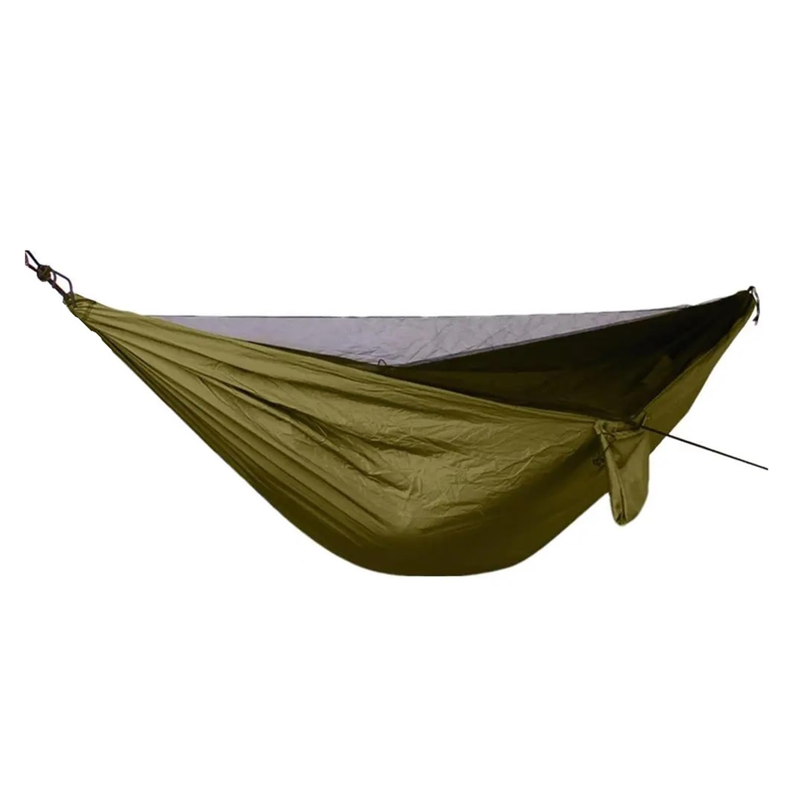 Hammocks, 2Pcs Hammock with Net Sleeping Netting for Travel Foldable Hammock with Fly Mesh for Outdoor Backpacking Backyard Hiking,for Outside(Dark Khaki)
