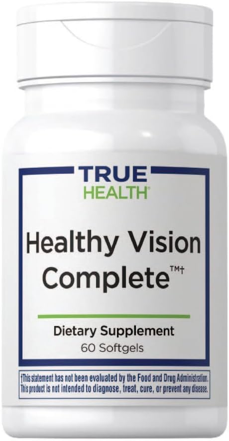 Healhty Vision Complete - Lutein & Zeaxanthin Multivitamin Supplement to Help Support Eye Health - with Vitamin C, Vitamin A, Zinc, & Bilberry - 60 Softgels