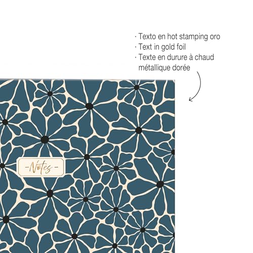 Miquelrius - Cahier à reliure spirale A5, 100 feuilles lignées de 70 g/m², Couverture en carton rigide, 4 bandes de couleur, 2 trous, Carnet ligné, De jolies fournitures scolaires et de bureau – vue 4