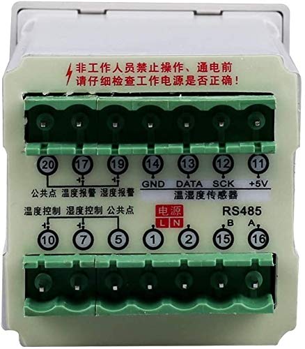 ELE-301-GD-T High Accuracy LCD Digital Thermometer Hygrometer Electronic Temperature Humidity Meter Clock AC220V 2m Cable