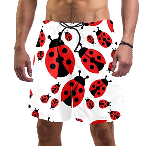 Maillots de bain pour hommes JDEZ short de plage maillot de bain coccinelles