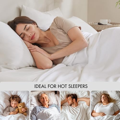 Image of Madison Park King Size Summer Blanket, White, 70% Rayon from Bamboo