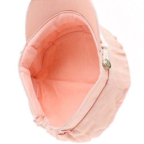 Mirmaru Women's 100% Cotton Greek Fisherman's Sailor Fiddler Hat Cap (47105-Blush) #TOP3