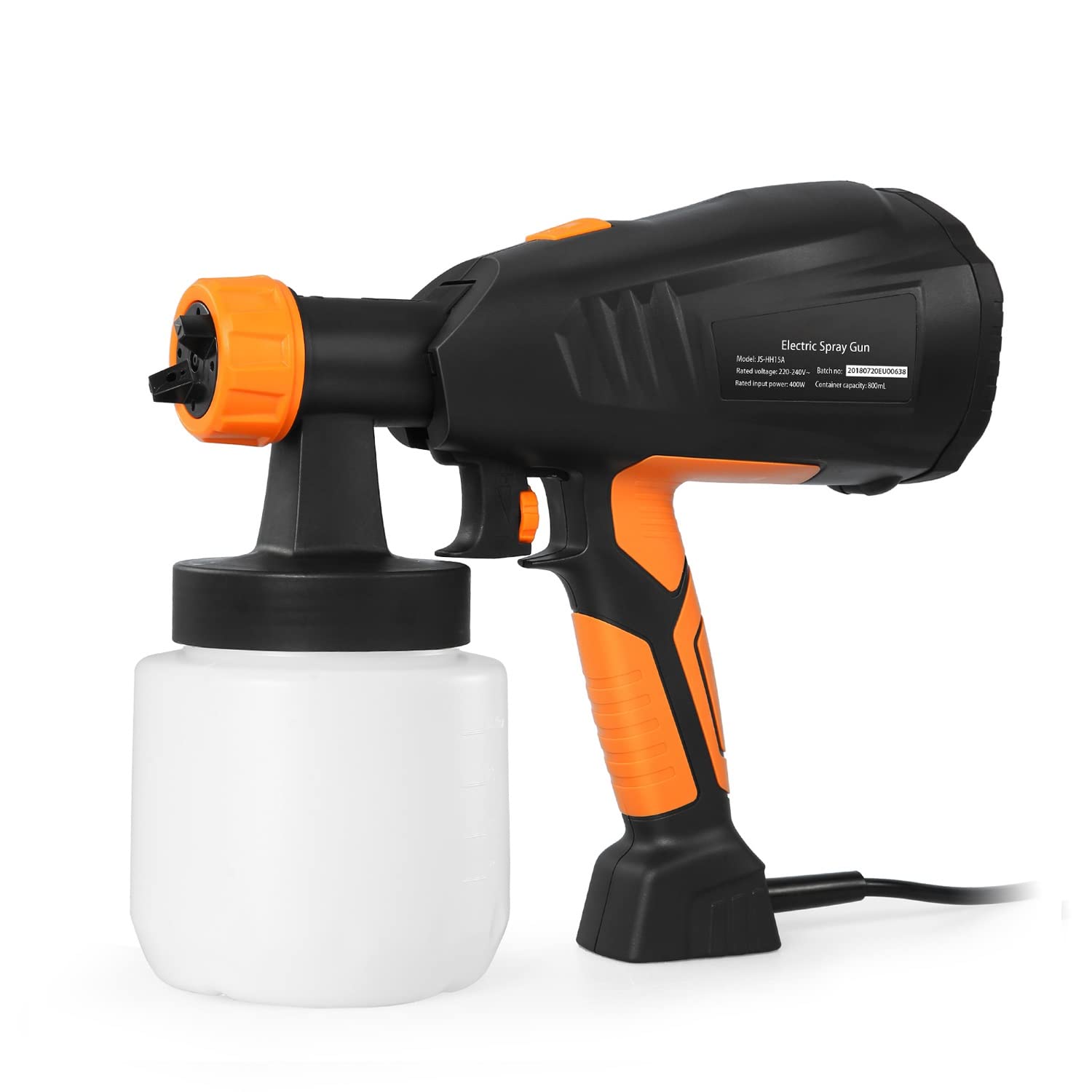 Buy 400W Paint Sprayer Electric Paint Spray with 800ML Detachable Tank