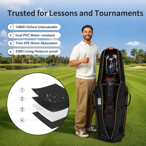 Golf Bag Carbon Fiber Hard Top