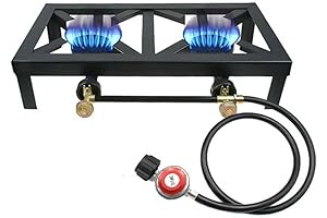 casa y pesca estufa, Portable Double Burner Outdoor Gas Stove