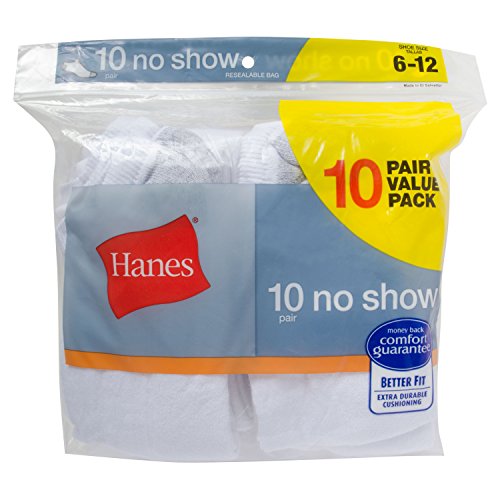 Hanes mens Double No Show Socks 12-pair Pack - Available in Big & Tall2