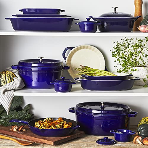 STAUB Ceramics Bakeware-Pie-Pans Dish, 9", 9-inch, Dark Blue - Image 5