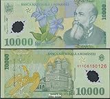 Billete Rumania Número de selección: 112b sin circular 2000 10.000 Lei (dinero para coleccionistas - sin medio de pago) plantas/hongos