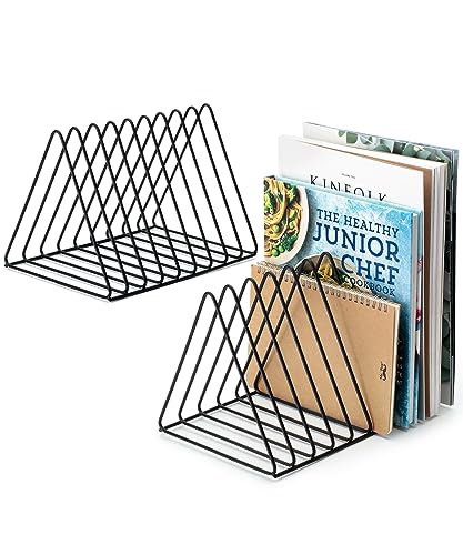 Mr. Pen- Triangle Wire Magazine Holder, 9 Slots, 2 Pack, Triangle Desk Organizers, Metal Wire Magazine Holder, Vinyl Holder, Magazine Holder for Desk, Vinyl Record Organizer, Vinyl Rack, Magazine Rack