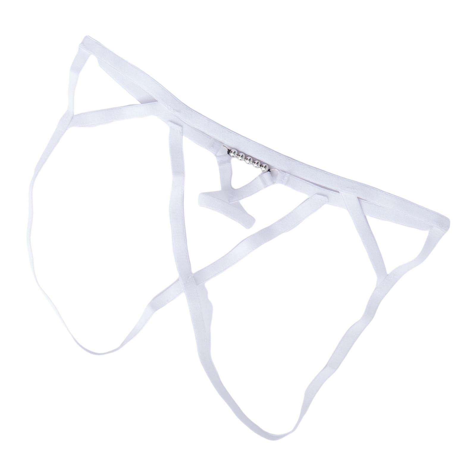 atorse ATORSE® Men T Back Thongs Strap Open Suspensory For Lover Gift Maid Cosplay White-picture-30
