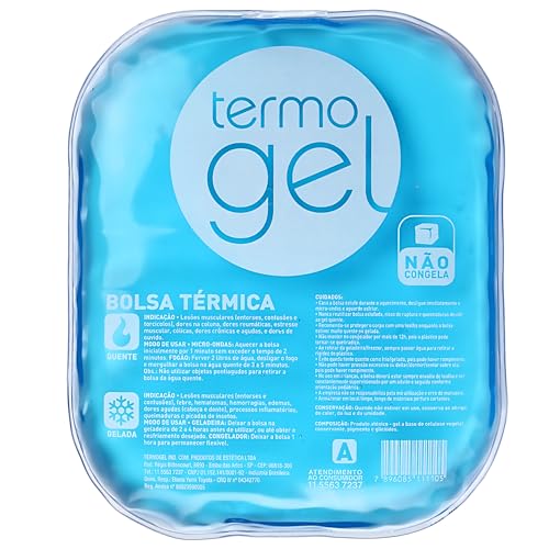 Termogel Bolsa Térmica Em Gel Cristal 170Mm X 200Mm Grande Azul
