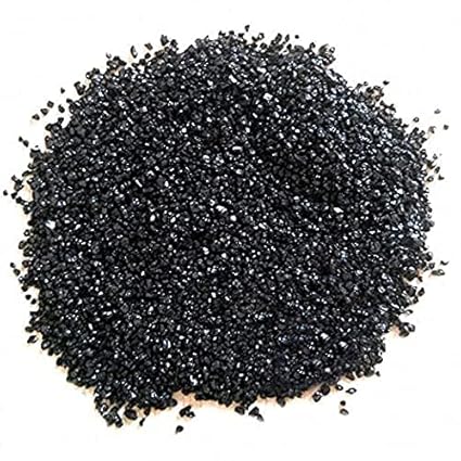 Ercole Fine Natural Aquarium Sand for Vase Filler Lawn Garden Freshwater & Aquarium Decoration (10Kg, Black)